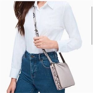 Kate Spade Light Gray Crossbody Bag